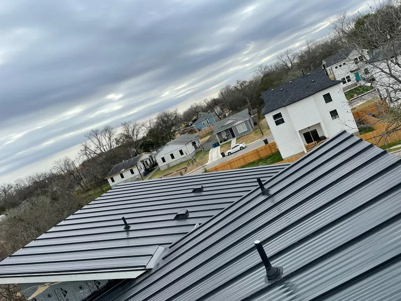 Standing seam metal roof panels with vents for Skylight Repair in Madera Ranchos